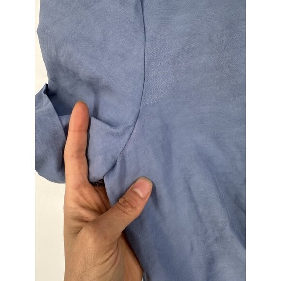 SANDRO Paty Wrap Effect Shantung Satin Midi Dress Women’s 6 Read - Picture 8 of 13